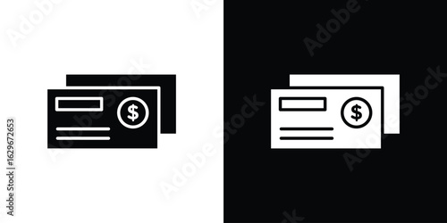 Cheque icon symbol template for graphic and web design collection logo vector illustration