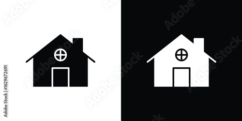 Chalet icon symbol template for graphic and web design collection logo vector illustration