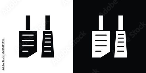 car pedal icon symbol template for graphic and web design collection logo vector illustration