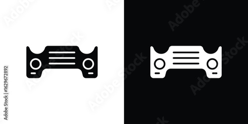 Car bumper icon symbol template for graphic and web design collection logo vector illustration