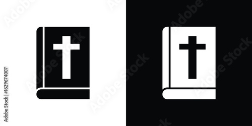 Bible icon symbol template for graphic and web design collection logo vector illustration