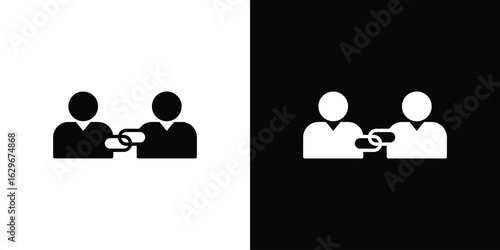 Affiliate link icon symbol template for graphic and web design collection logo vector illustration