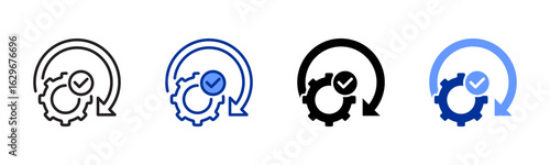 Consistency icon sheet multiple style collection