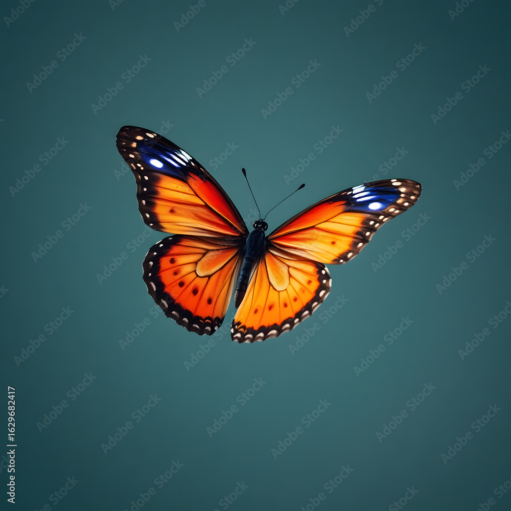 Fototapeta premium Butterfly is flying