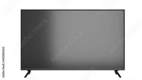 3D Render a flat screen tv on a white background