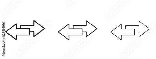 Transfer icon concept. Editable stroke icon pack