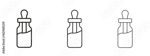 Serum icon concept. Editable stroke icon pack