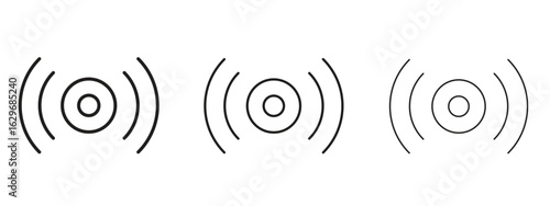Sensor icon concept. Editable stroke icon pack