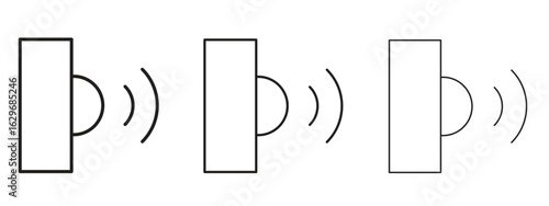 Sensor icon concept. Editable stroke icon pack