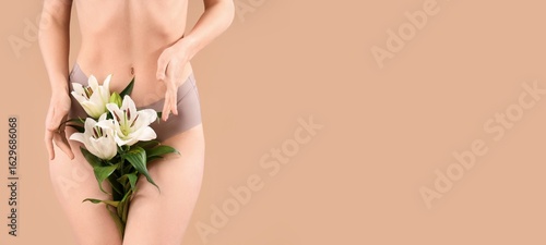 Beautiful young woman in un...