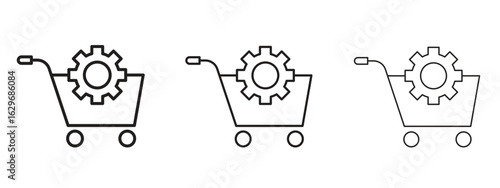 Procurement icon concept. Editable stroke icon pack