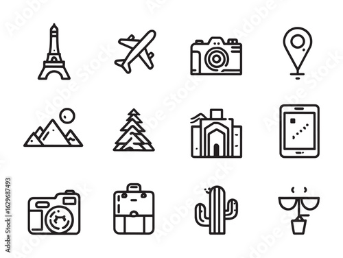 Travel App Line Art Your Ultimate Journey Companion