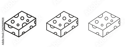 Halva icon concept. Editable stroke icon pack