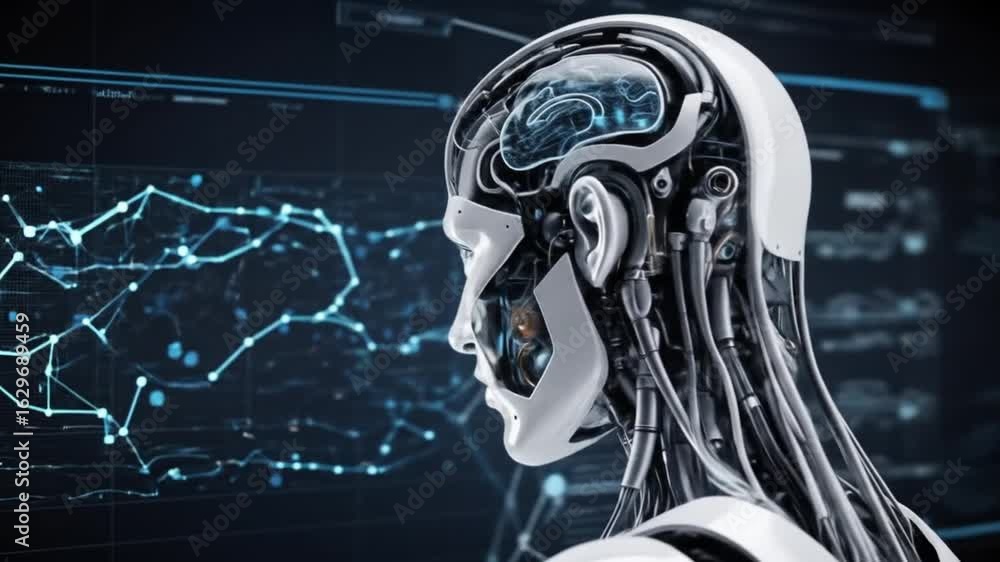Teknologi Kecerdasan Buatan AI untuk Analisis Data, Riset, dan Perencanaan. Video 4K