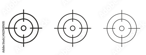 Focus icon concept. Editable stroke icon pack