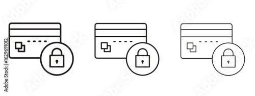 Credit limit icon concept. Editable stroke icon pack