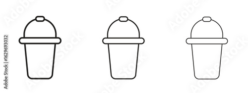 Bucket icon concept. Editable stroke icon pack