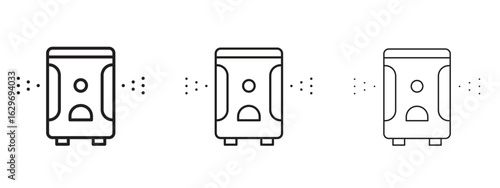Air purifier icon concept. Editable stroke icon pack