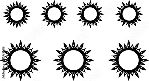 Abstract Hoop Earring Silhouettes Set"