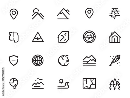 Unique perspectives in map line art