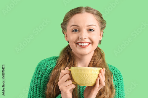 Beautiful happy young woman...