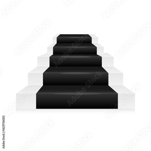 Black Carpet Stairs