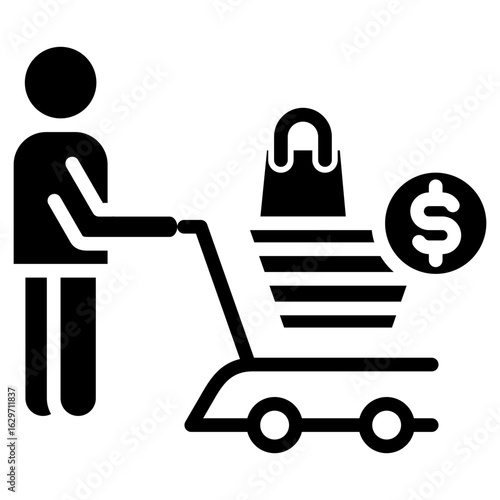 Buyer glyph icon