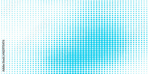 Wallpaper Mural An abstract seamless blue dot pattern with a halftone texture forms a modern geometric background design Torontodigital.ca