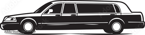 Classic stretch limousine silhouette