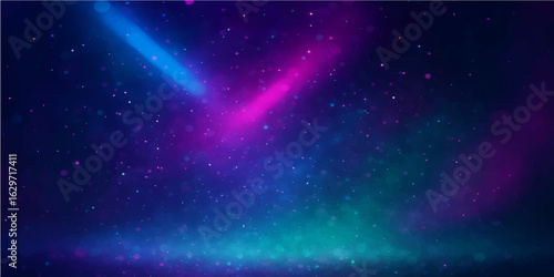 Abstract starry space background featuring a cosmic nebula