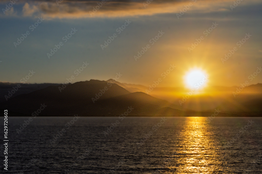 Fototapeta premium the bay of Ajaccio, Corsica, in the morning light