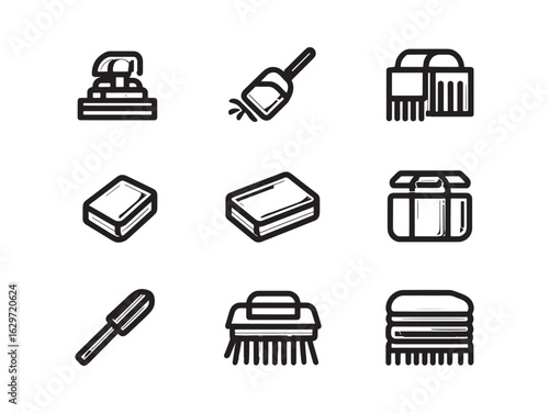 Cleaning Cloth Line Art Soft Durable Easy To Use