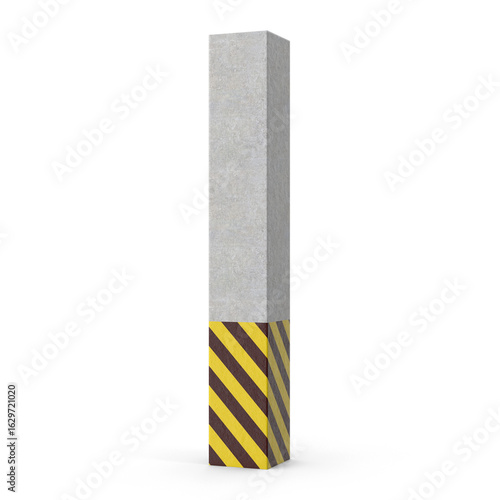 Foto Parking Column Isolated on Transparent Background