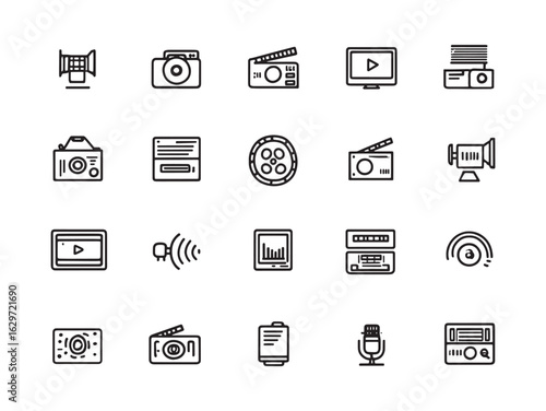 Closed Captions Line Art Enhances Video Accessibility