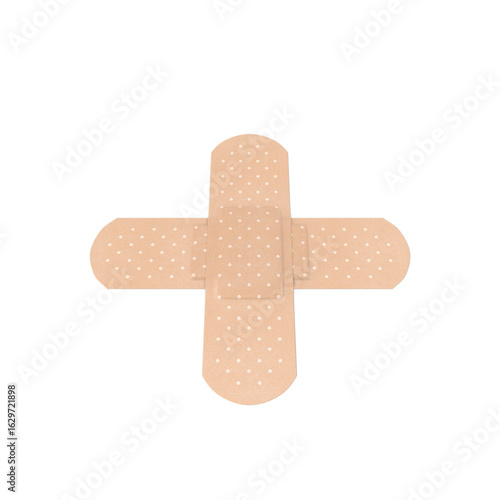 Patch Medical Plaster Isolated on Transparent Background