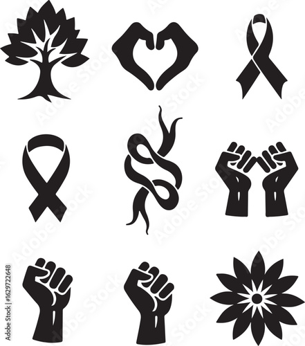 Powerful symbols for activism, hope, unity, and awareness