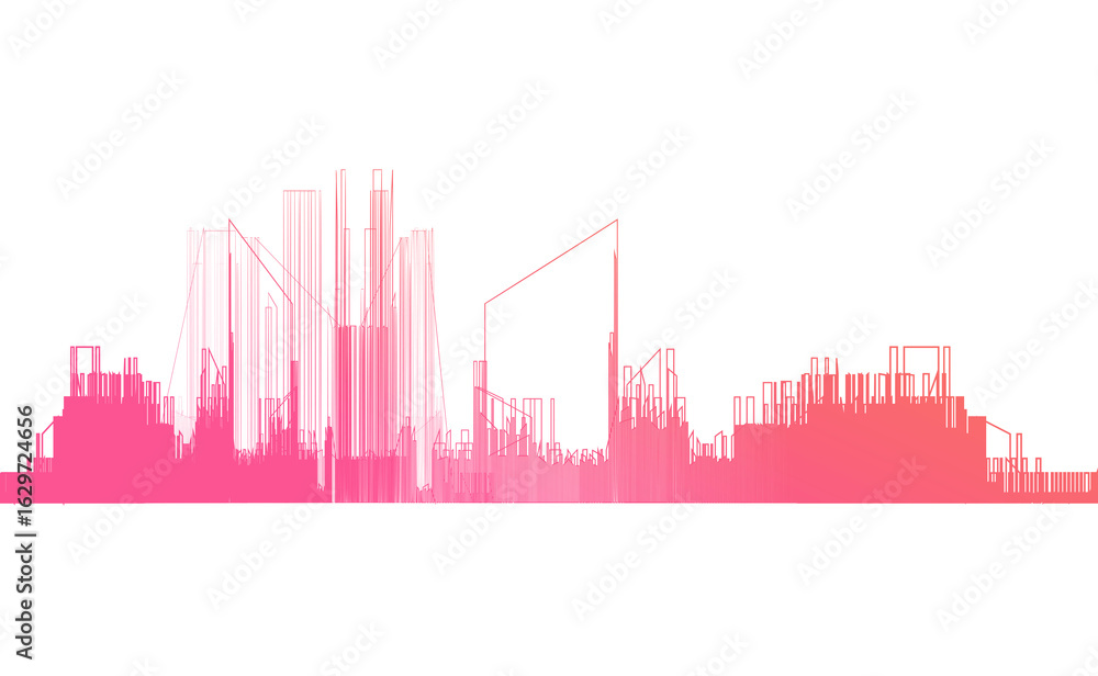 Obraz premium sound wave Effect. gradient music. rainbow wave. rainbow sound wave Effect.Sound wave red.