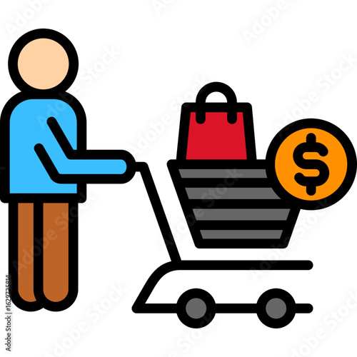 Buyer lineal color icon
