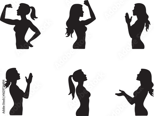 Confident women showing strength and grace in diverse poses