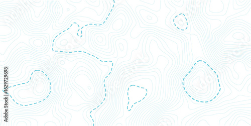 Topographic map background geographic line map  with elevation assignments. Abstract topo contour map on white background
