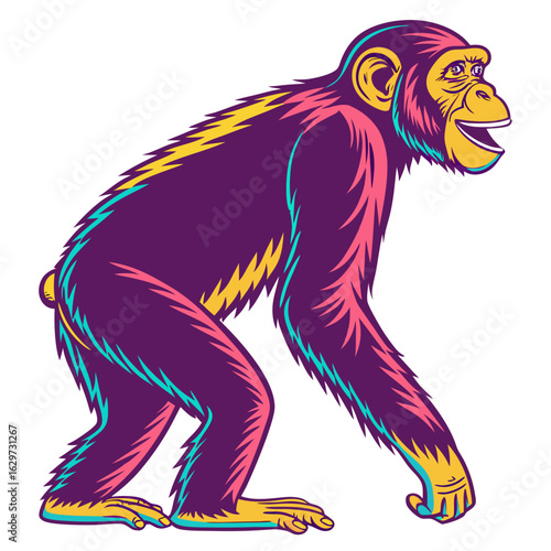 Chimpanzee ape primate animal mammal wildlife nature zoo safari jungle forest simian