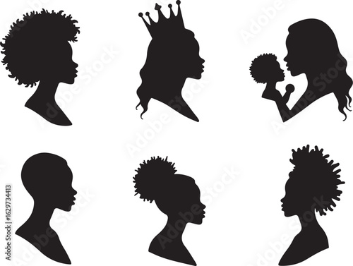 Empowering Black women silhouettes diverse styles queen mother child