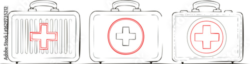 First Aid Kit Icon Vector Illustration.icon, aid, first aid, kit, symbol, vector, box, medicals, clip art, help, nurse, signs, silhouette, trauma, bandage, doctor, emergency, first, health,