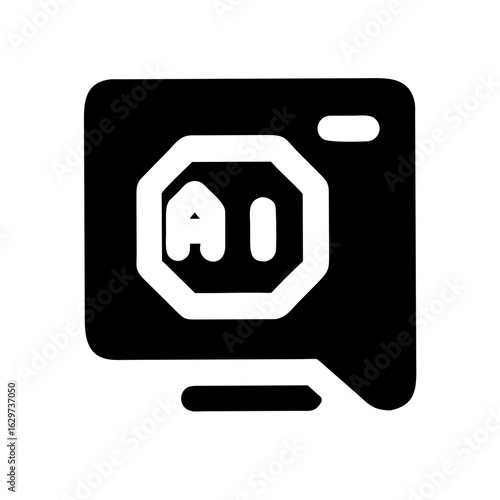 Ad Blocker Icon – Internet Security Symbol, Digital Privacy and Advertisement Protection