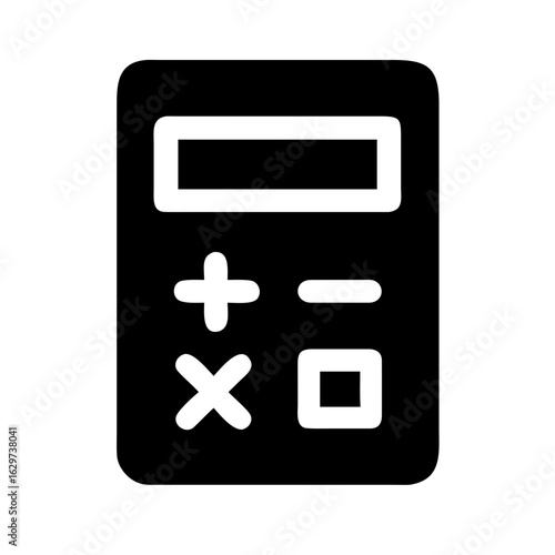 Calculator Line Icons Set – Math, Finance, Calculation, Tool, Device Symbols