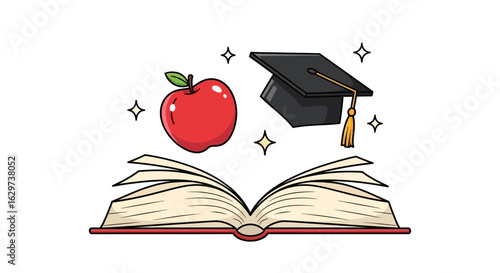Education Knowledge Learning Vector Illustration Design