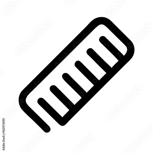 Comb Icon – Hair Styling Tool, Grooming Accessory, Personal Care and Beauty Design