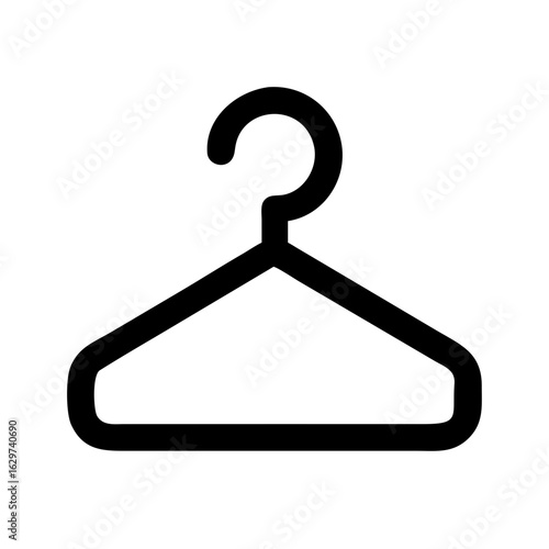 Hanger Line Icons Set – Clothing, Wardrobe, Fashion, Organizer, Closet Symbols