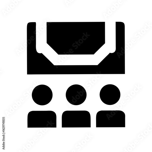 Movie Theater Icon – Cinema Symbol, Film Screening and Entertainment Design
