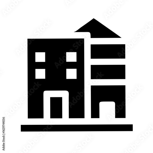 Residential Pictogram Icon – Housing and Home Vector Symbol